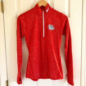 Nike Women's Dri-Fit Element 1/2-Zip, heathered orangish red, size XS, Gonzaga